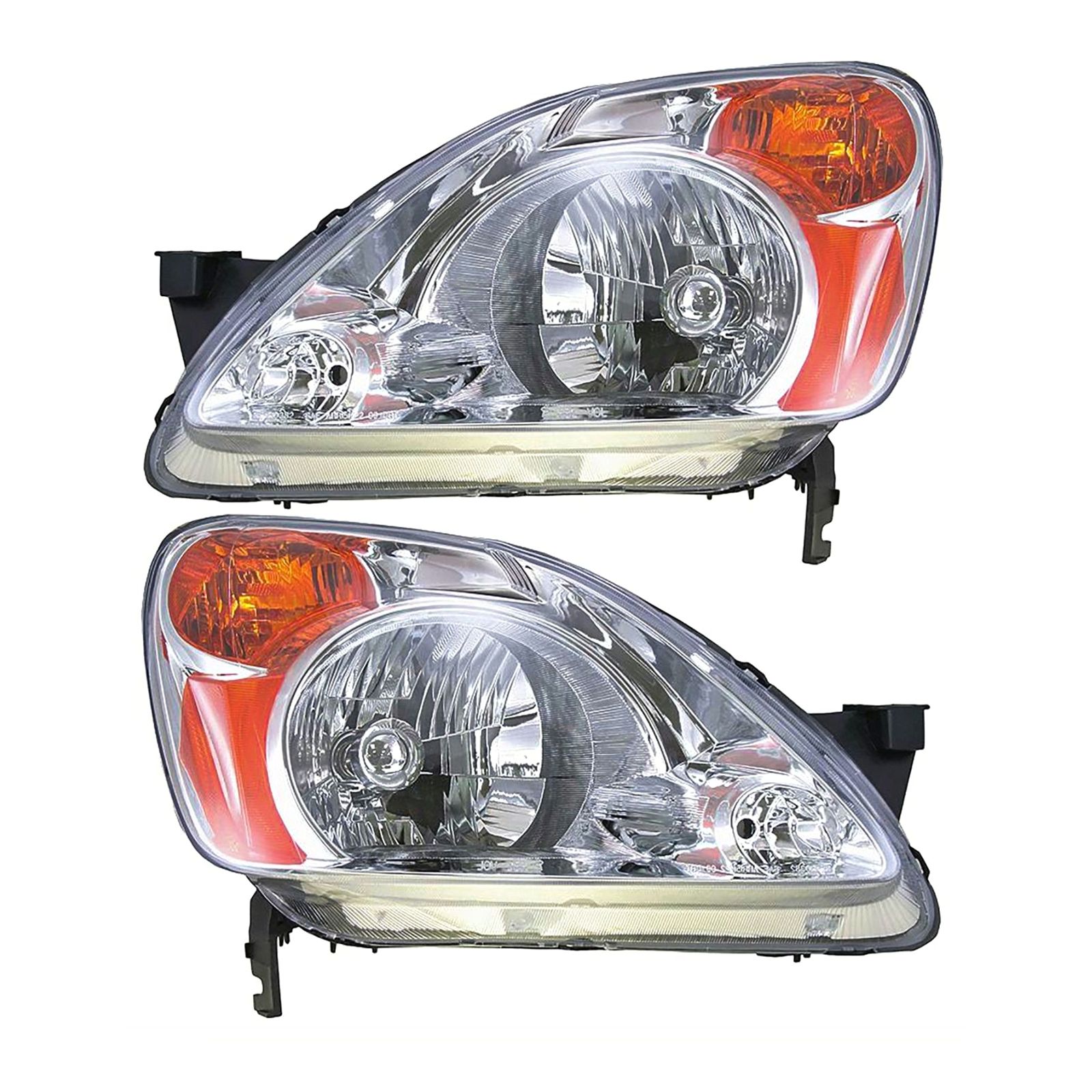 For 2002-2004 Honda CR-V Sport Utility Headlights Headlamps Left & Right Set