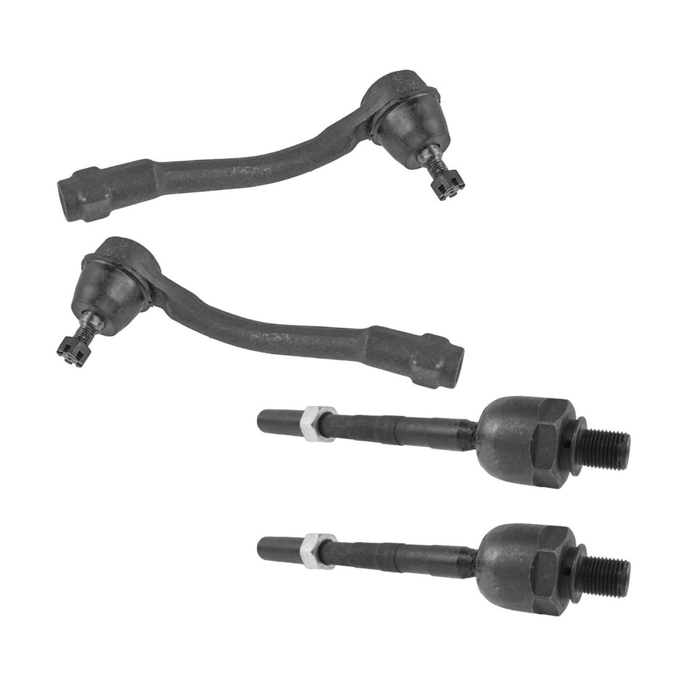 Tie Rod End Front Inner Outer Left Set Of 4 For 2006-2011 Hyundai Accent
