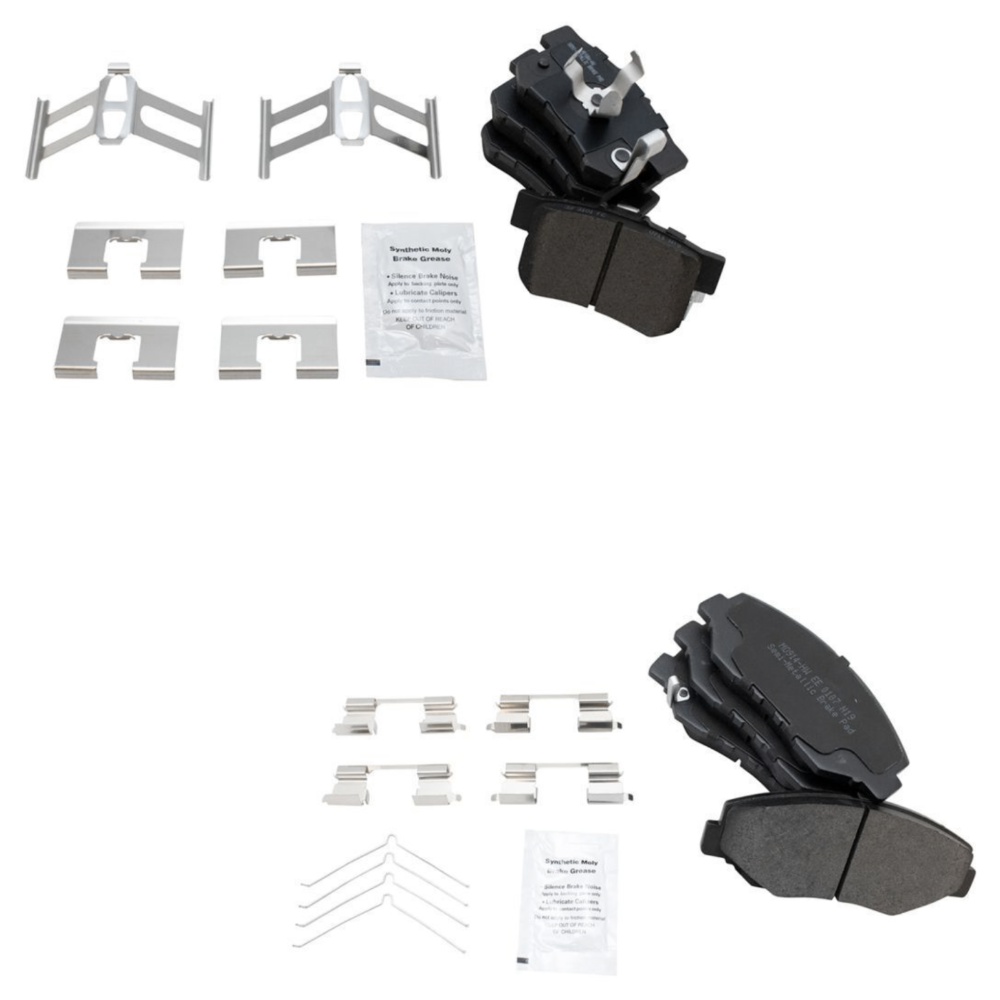 Front & Rear Posi Semi-Metallic Brake Pad Set Kit For Honda 05-15 CR-V
