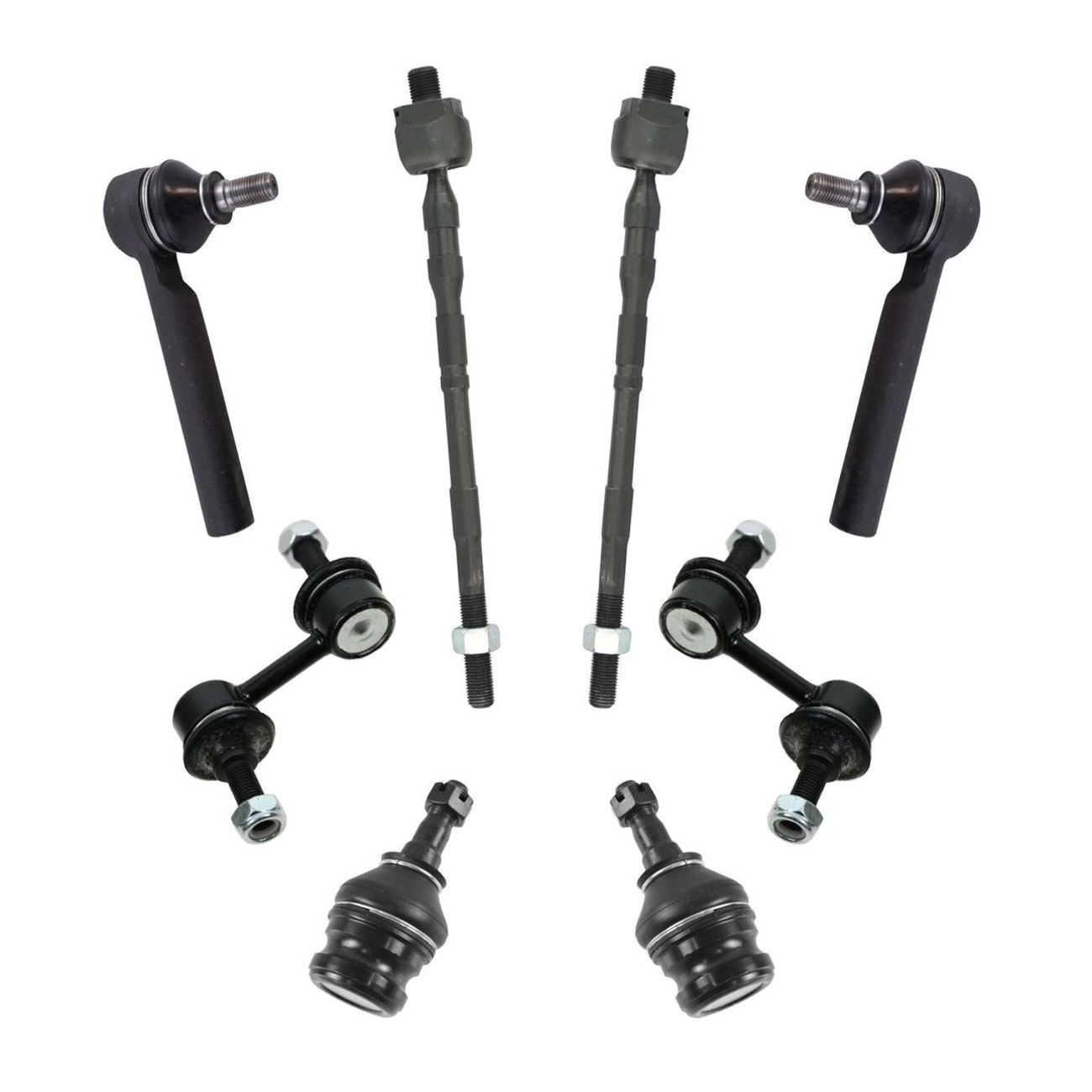8pc Steering Suspension Kit Ball Joints Tie Rods End Links For Impreza