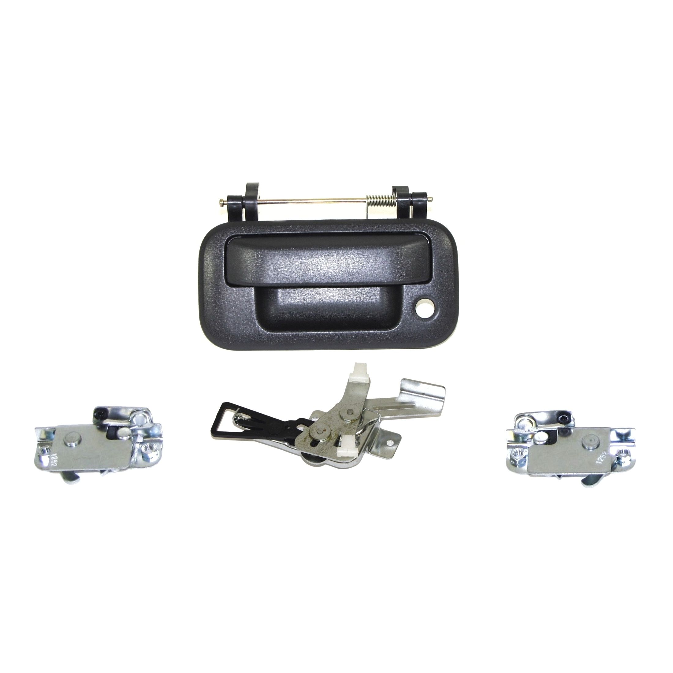 Tailgate Handle Center Control Latch 4pcs For Ford 10-14 F-150 FX2 W/Keyhole