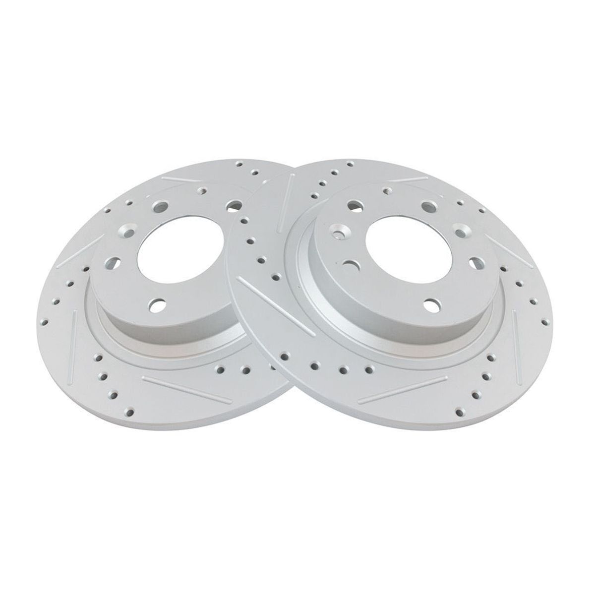Brake Rotor Drilled Slotted Rear G-Coated
