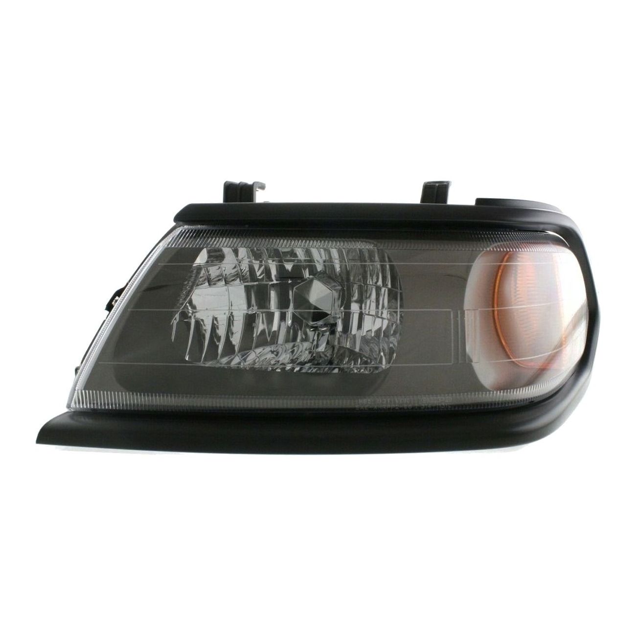 Headlight For 2000-2004 Montero Sport Sport Utility Left Black Trim With Bulb