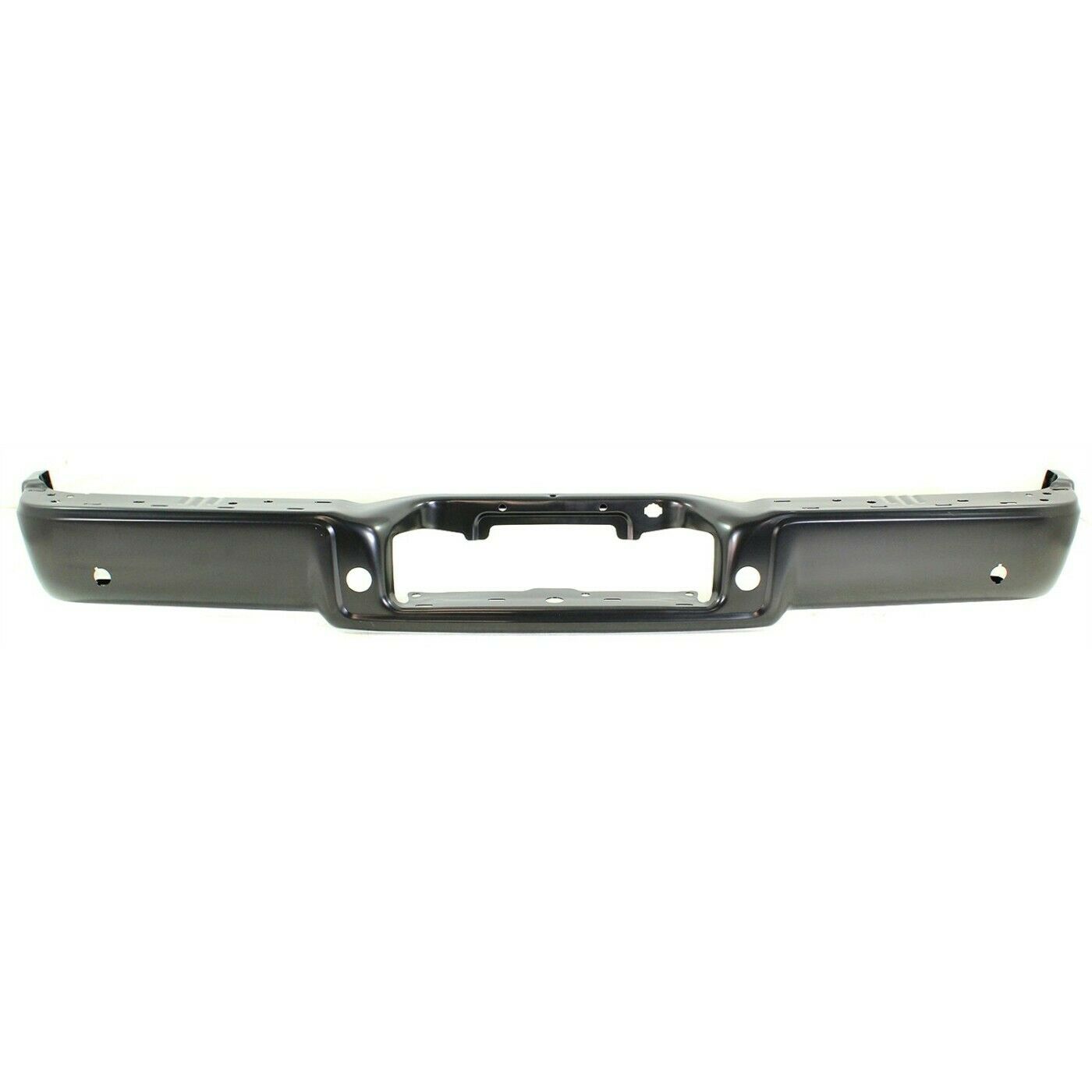 Step Bumper For 2006-2008 Ford Lincoln With Sensor Holes Powdercoated Black Rear