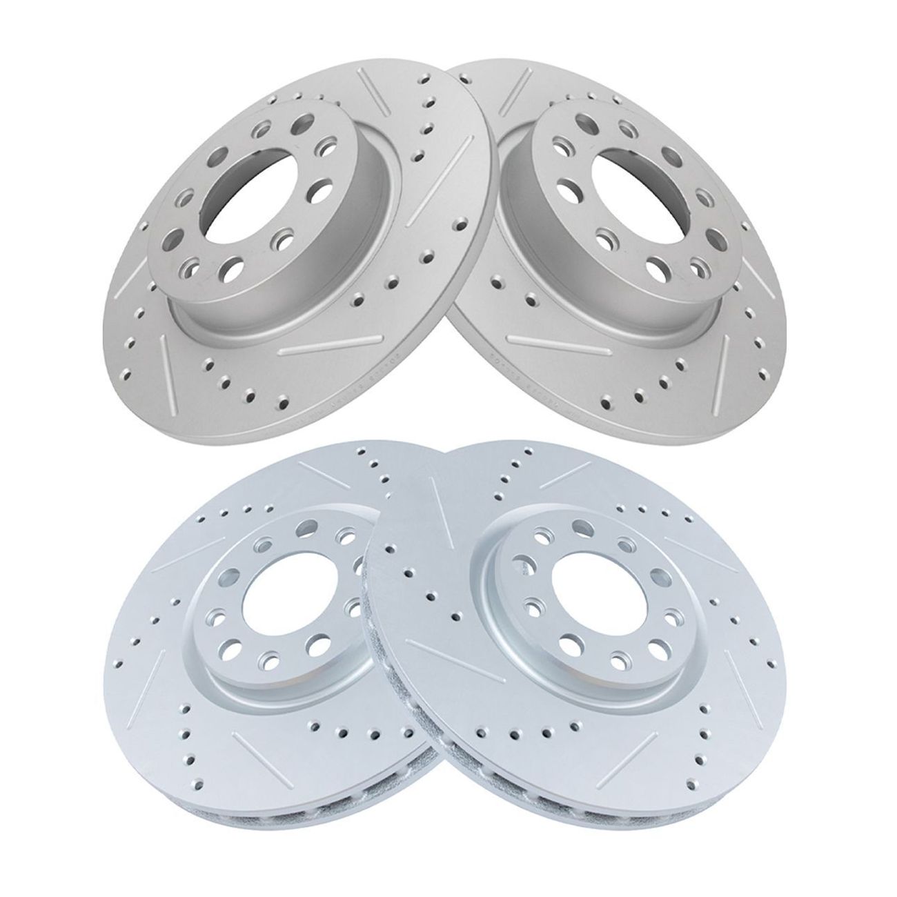 Drilled Brake Rotor Set Fits Chrysler 200 500X Jeep Compass Renegade