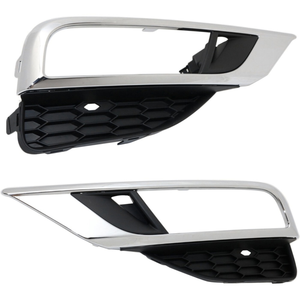 Driving Light Fog Lamp Bezel Left Right Pair For Honda 2015-2016 CR-V