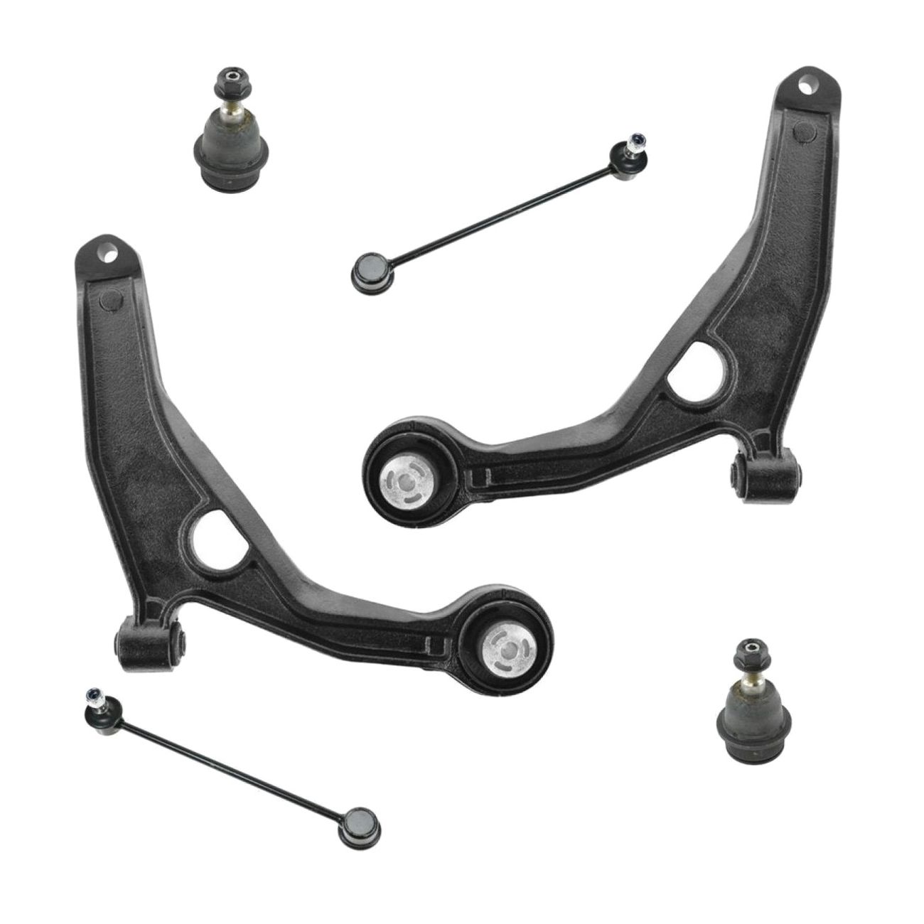 6 Piece Suspension Kit Lower Control Arms W/ Ball Joints Sway Bar End Links