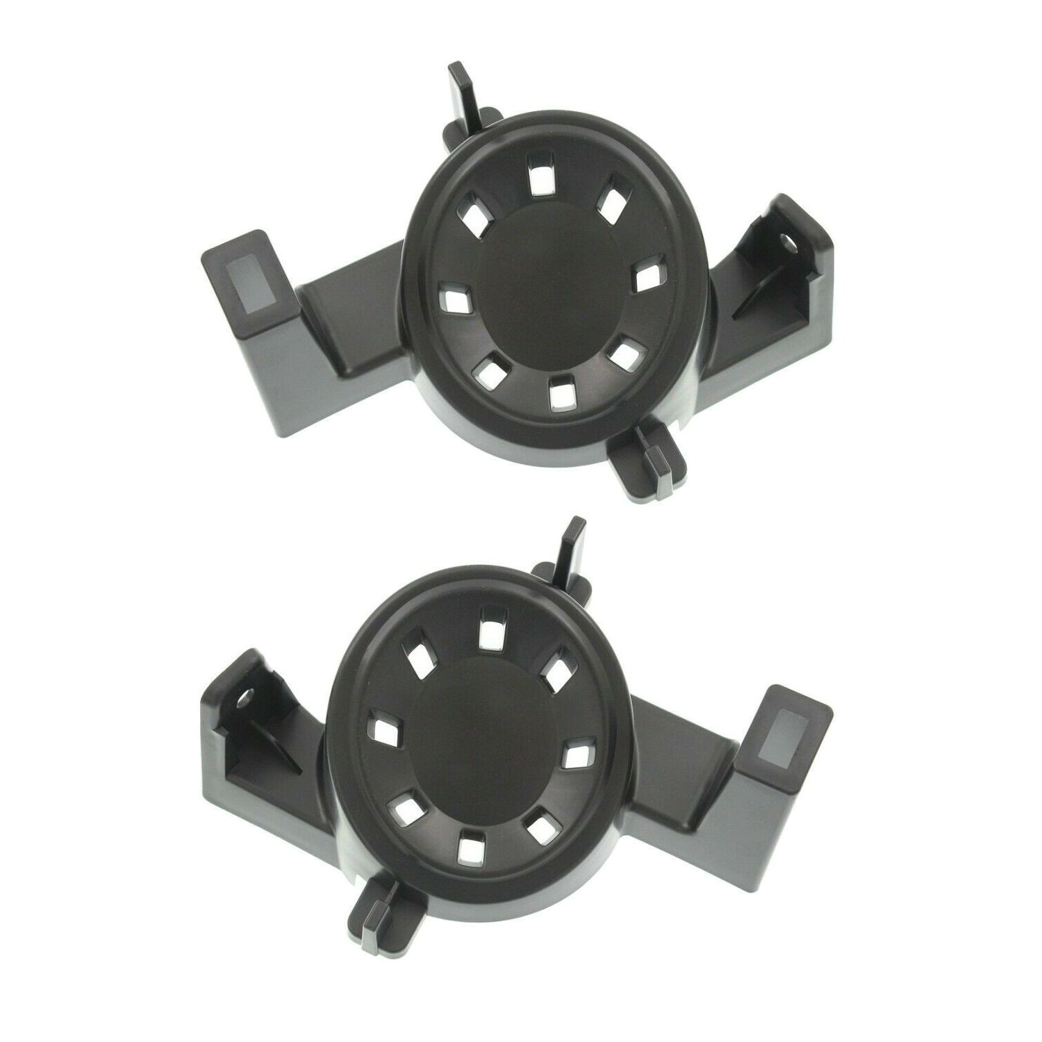 Fog Light Trim Set For 2010-2012 Nissan Altima Left & Right Black Plastic 2Pc