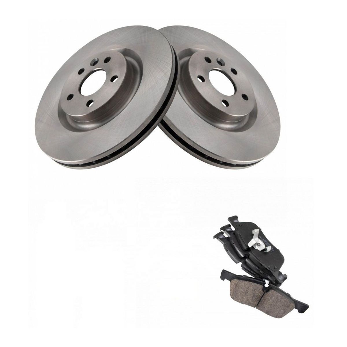 Front Ceramic Brake Pads Rotors Kit Fits 15-19 E-Pace Discovery Sport Evoque