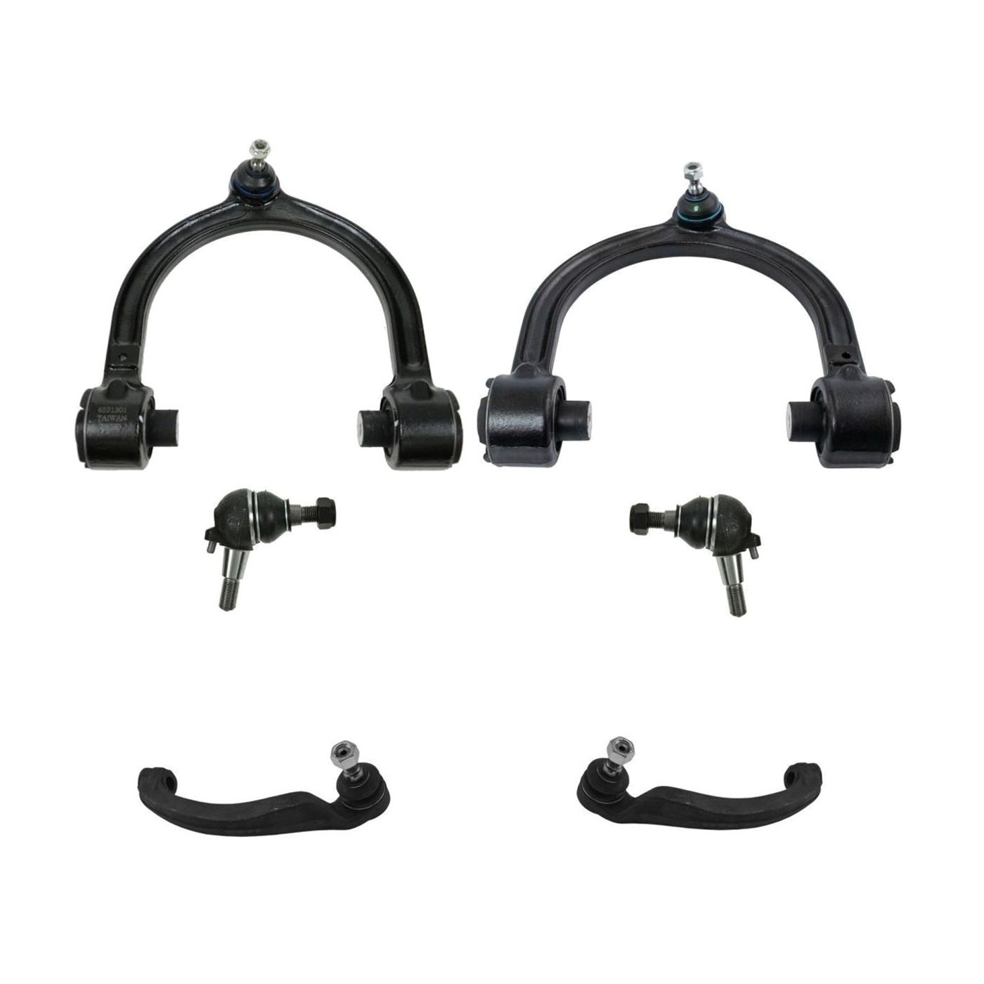 For Benz S430 S500 Front Upper Control Arms Lower Ball Joints Tie Rods Kit
