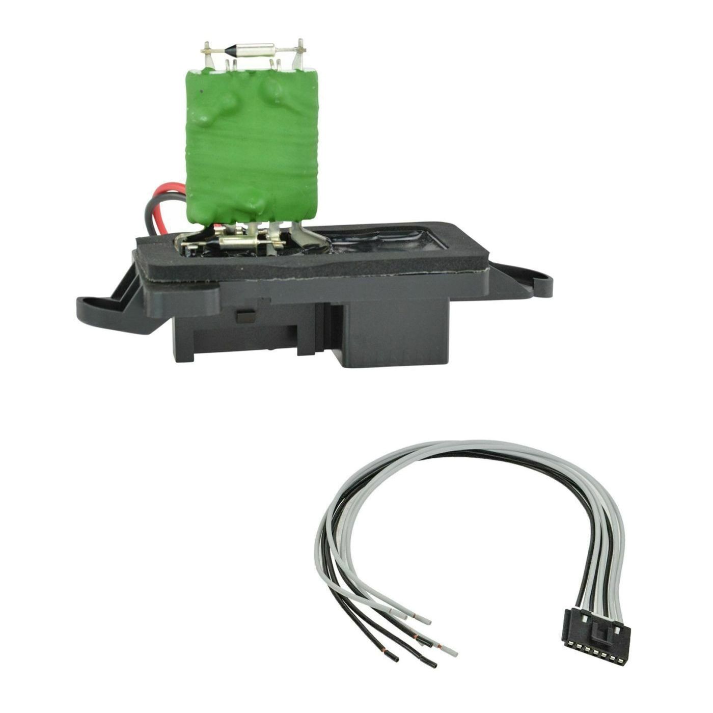 Front Heater Blower Motor Resistor W/ Plug & Pigtail For Chevy GMC Pickup Truck