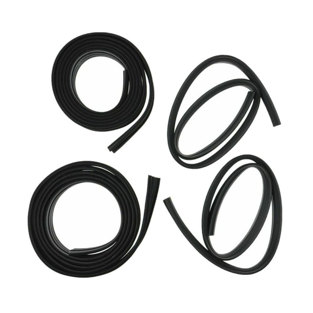 Post Glass Run Channel Rubber Seal Kit Set For 1968-1972 Chevrolet 2 Door Sedan