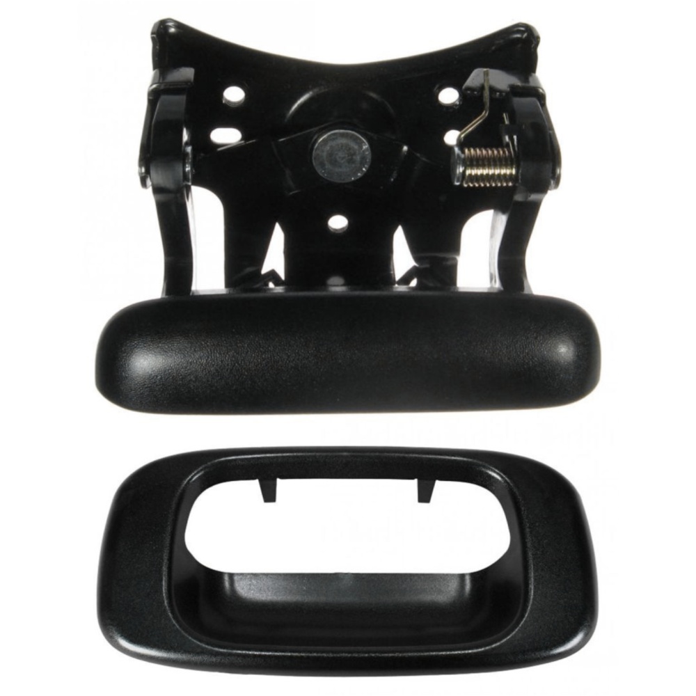 Black Tailgate Tail Gate Handle & Bezel Trim Kit For Chevrolet GMC Truck