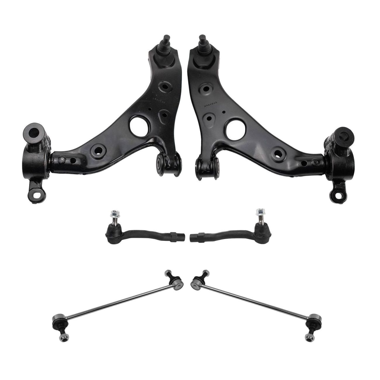 Front Control Arm Ball Joint Sway Bar Tie Rod Steering Suspension Kit 6pc