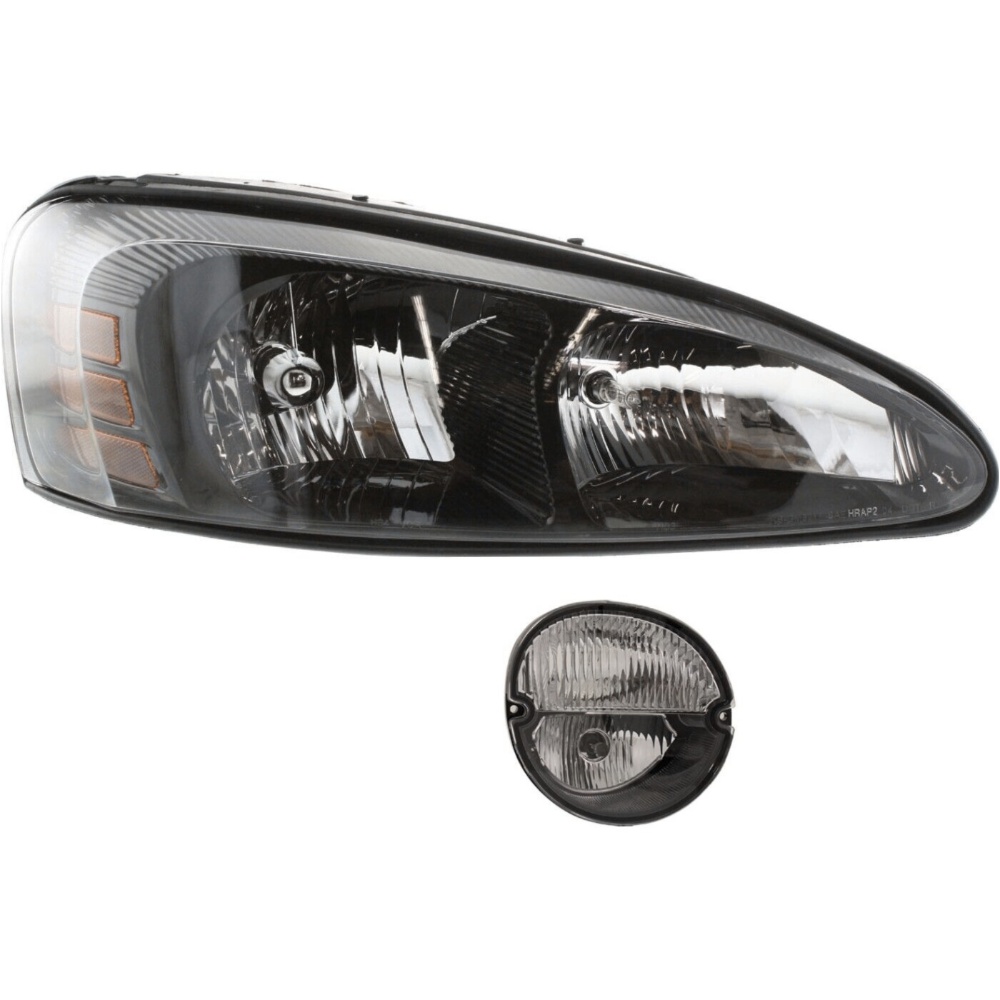 Headlight Kit For 2004-2008 Grand Prix Sedan Passenger Side Clear Lens Halogen