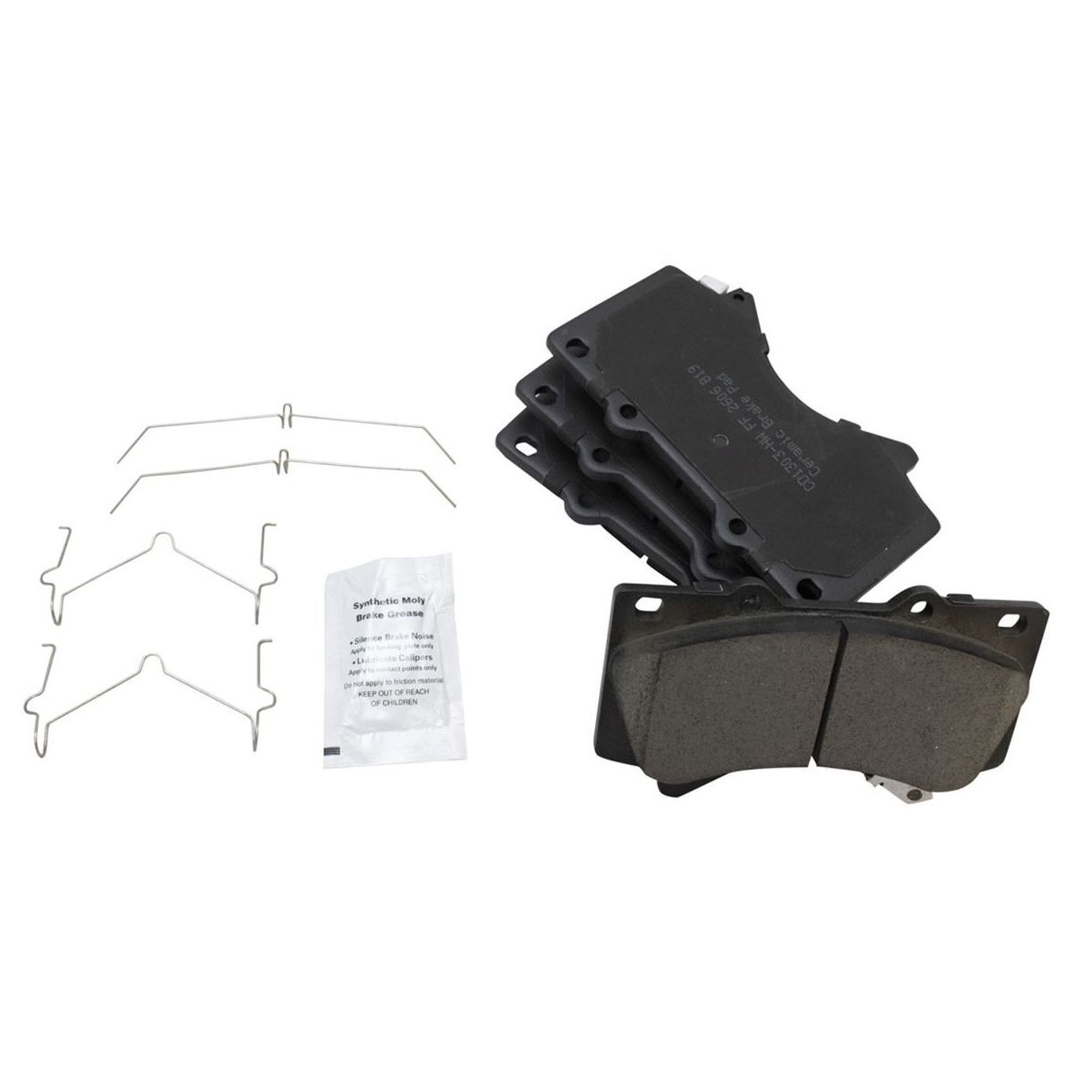 Front & Rear Ceramic Disc Brake Pads & G-Coated Rotor Kit For 16-20 LX570 Truck