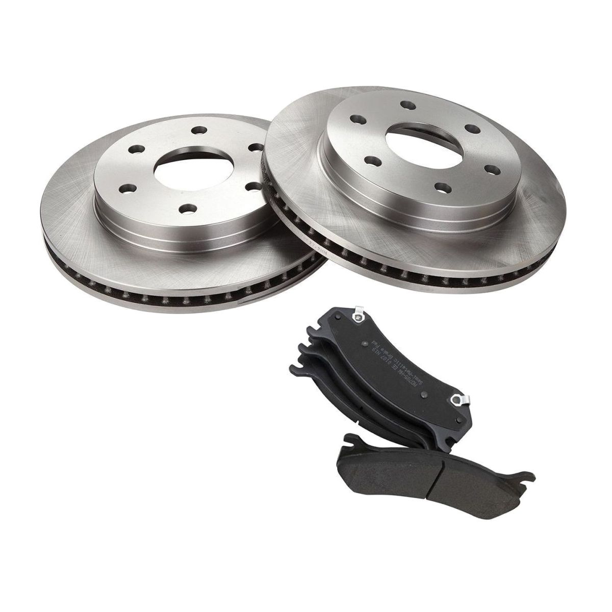 Front Metallic Brake Pad & Rotor Kit W/Fluids SUV For 03-05 GMC Safari Truck