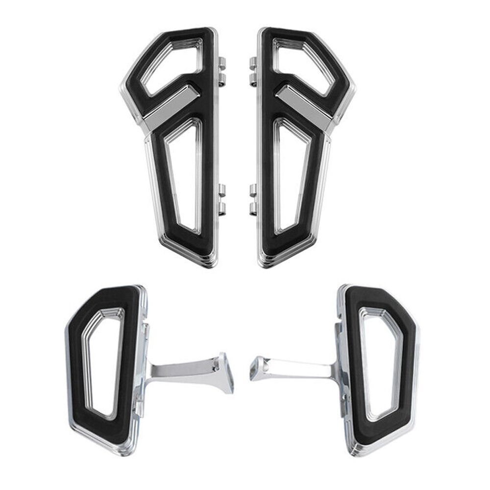 For 18-23 Harley-Davidson CVO Road Glide Chrome Driver Passenger Floorboards