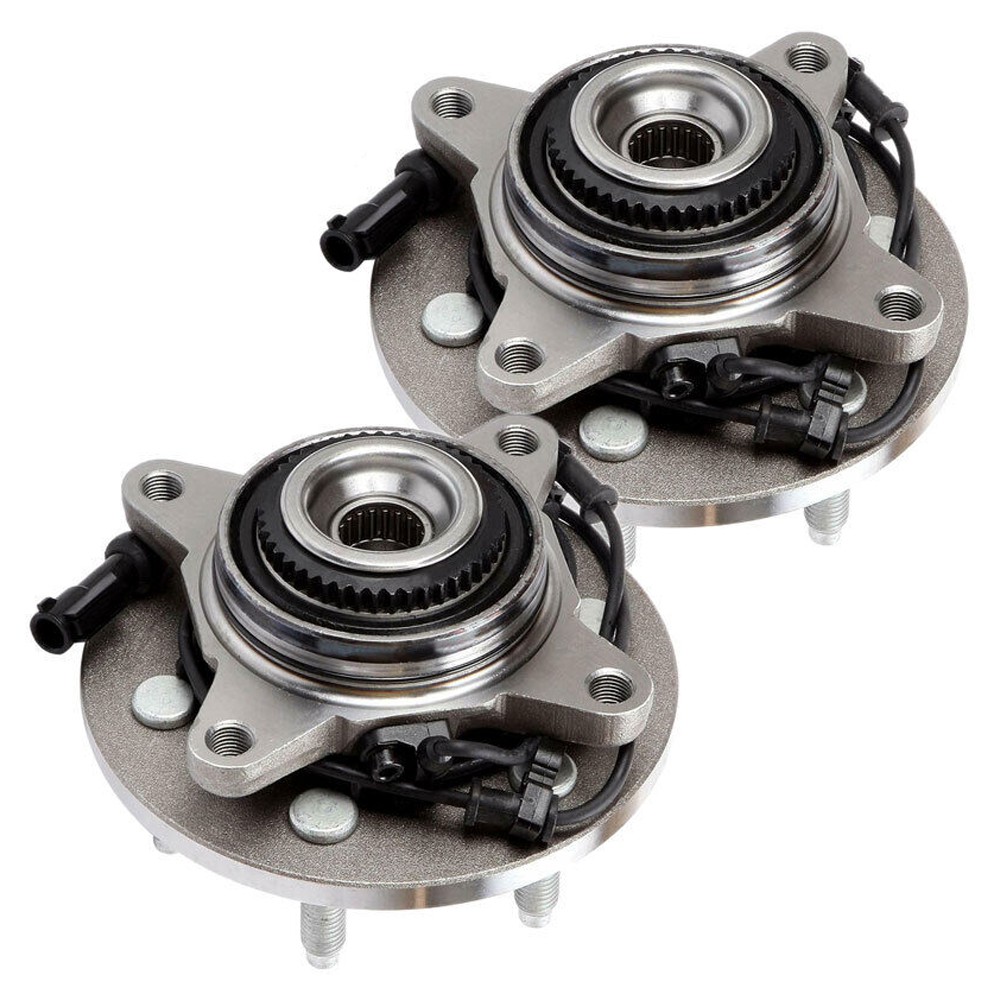 Pair 4WD Front Wheel Hub Bearings F150 Expedition Lincoln Mark LT 6-Lug