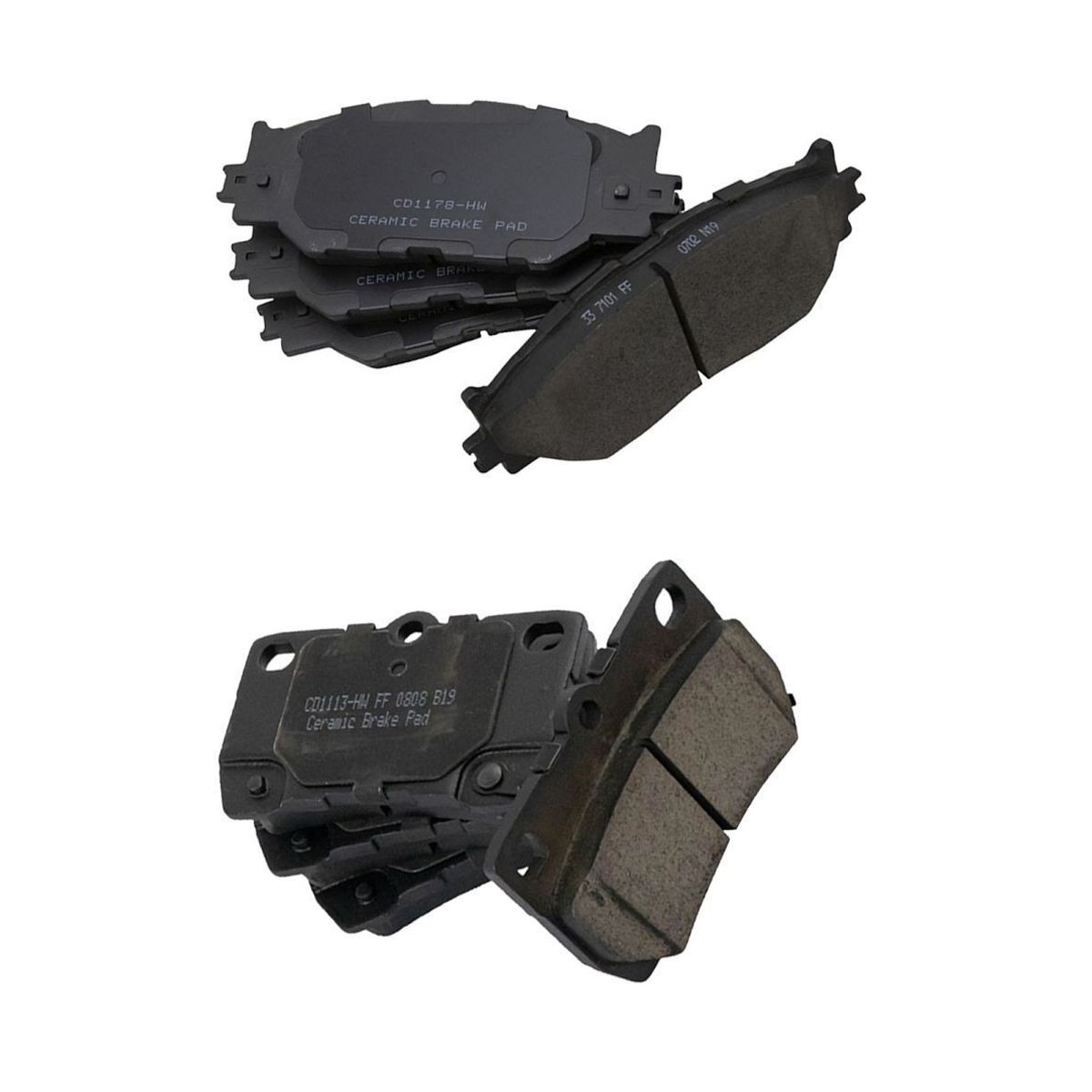 For Lexus 2006-2008 IS250 Base Sedan Front & Rear Posi Ceramic Brake Pad Kit