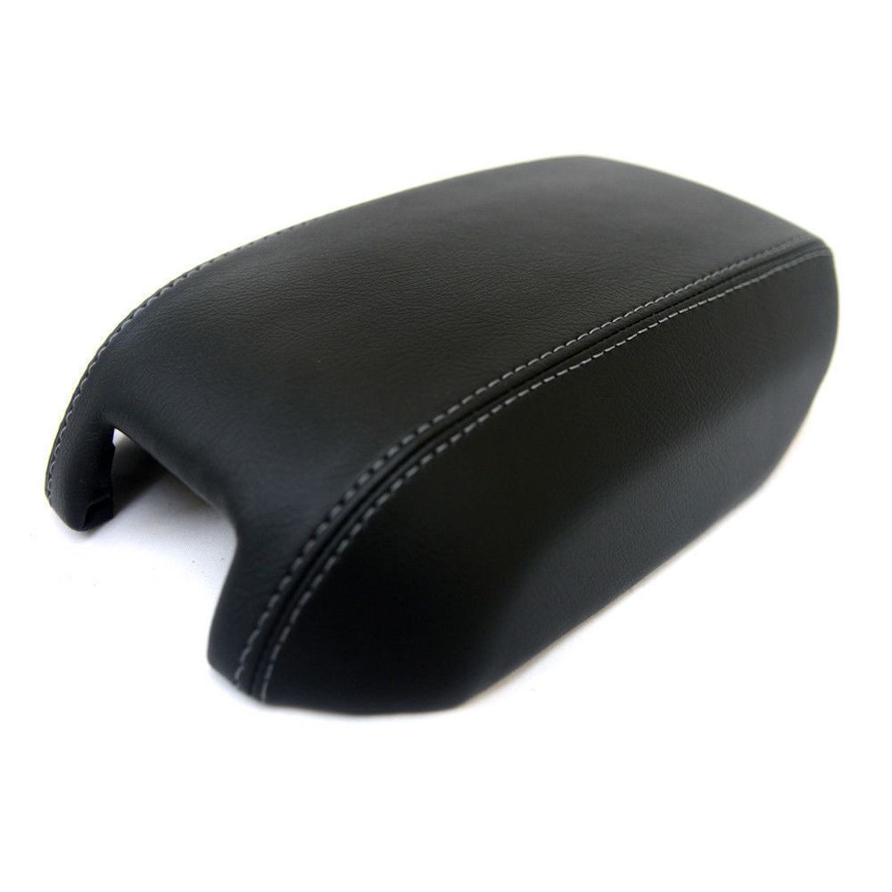 Center Console Armrest Leather Synthetic Cover For Volvo 03-14 XC90 Gray Stitch
