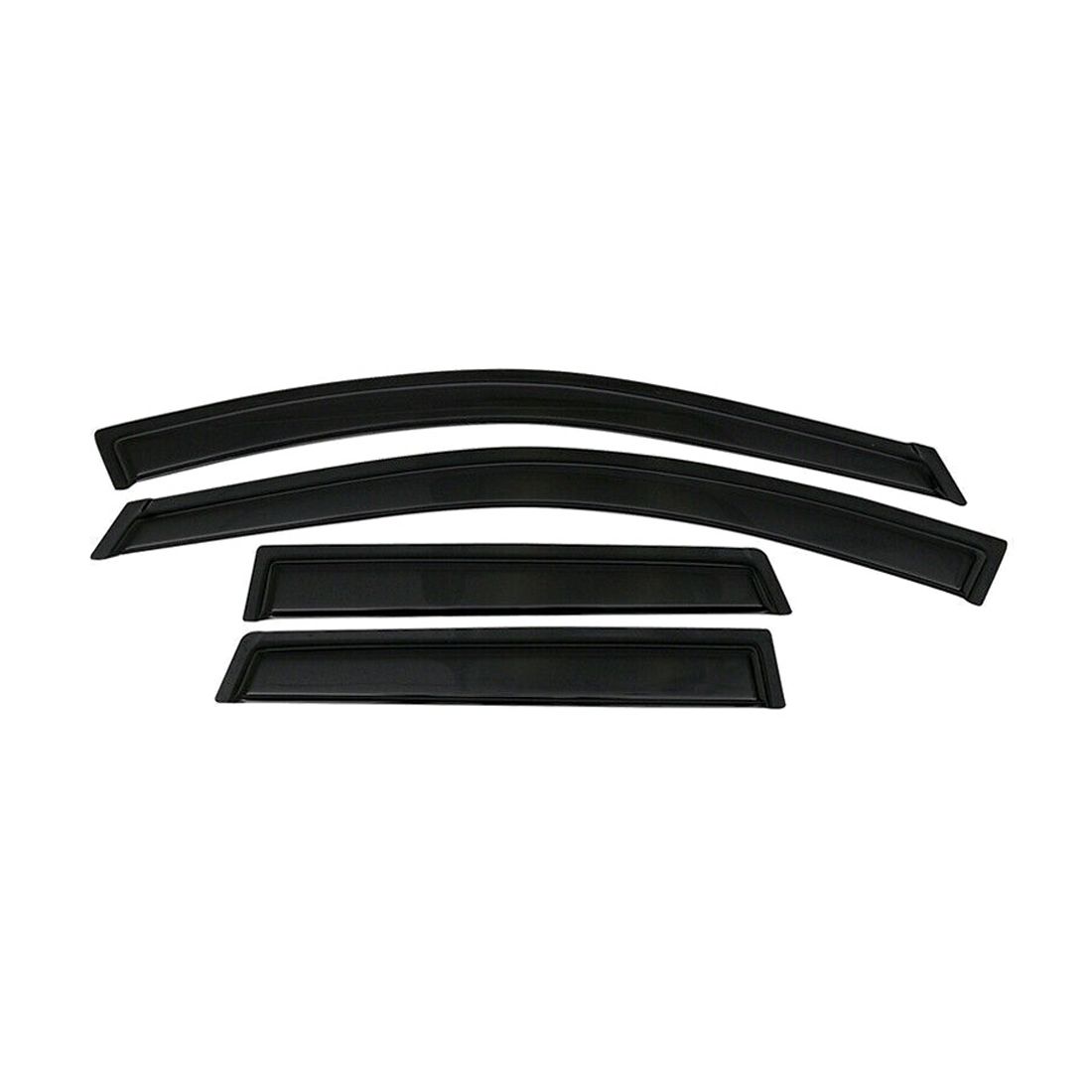 Fits 07-12 Acura RDX Tape-On 4PCS Window Visors Rain Sun Guard Acrylic