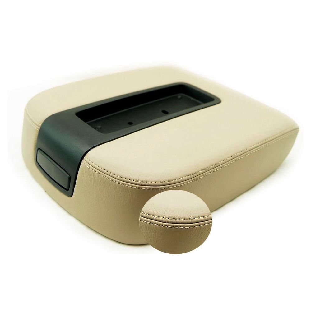 Center Console Armrest Leather Synthetic For Chevy Tahoe Suburban 07-13 Beige
