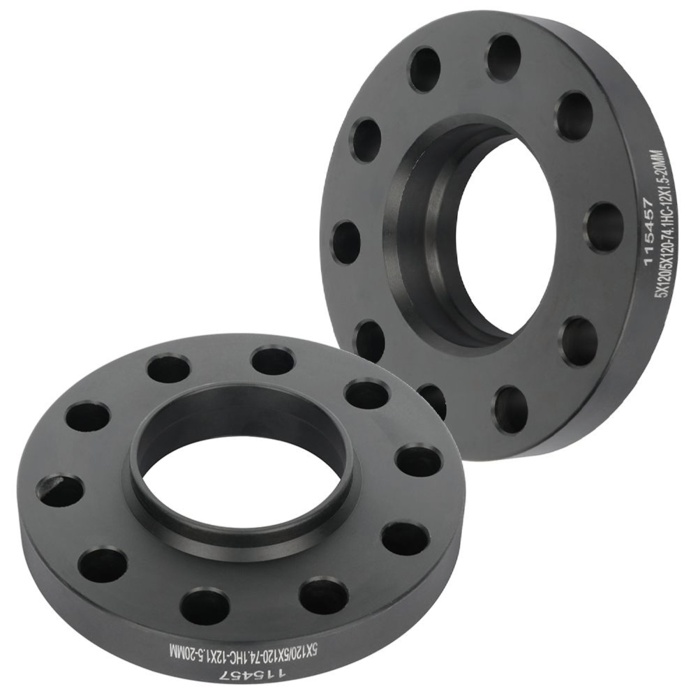 2X For BMW 20mm E39 5x120 Wheel Spacers Hubcentric 74.1 74 With 12x1.5 Bolts