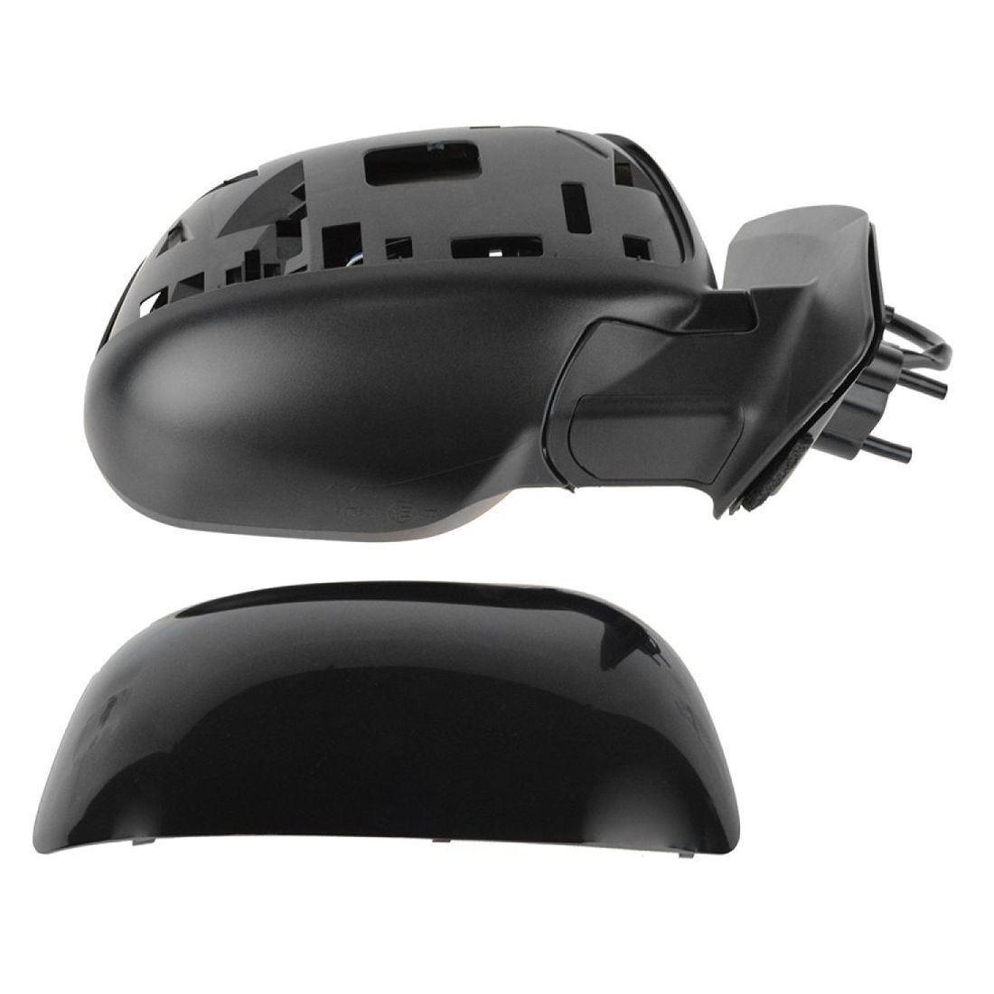 For Mitsubishi 10-13 Outlander Mirror Power Smooth Black Passenger Side Right