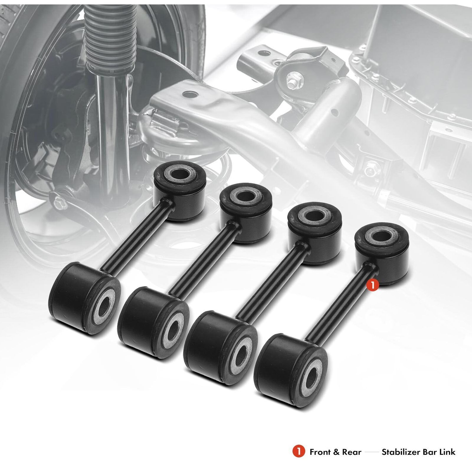 4pcs Front & Rear Suspension Stabilizer Sway Bar For Mazda Miata 1990-1997