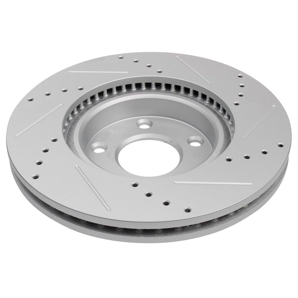 For 2013-2015 Mazda CX-5 Sport Front Drilled Slotted Coated Brake Rotor Set