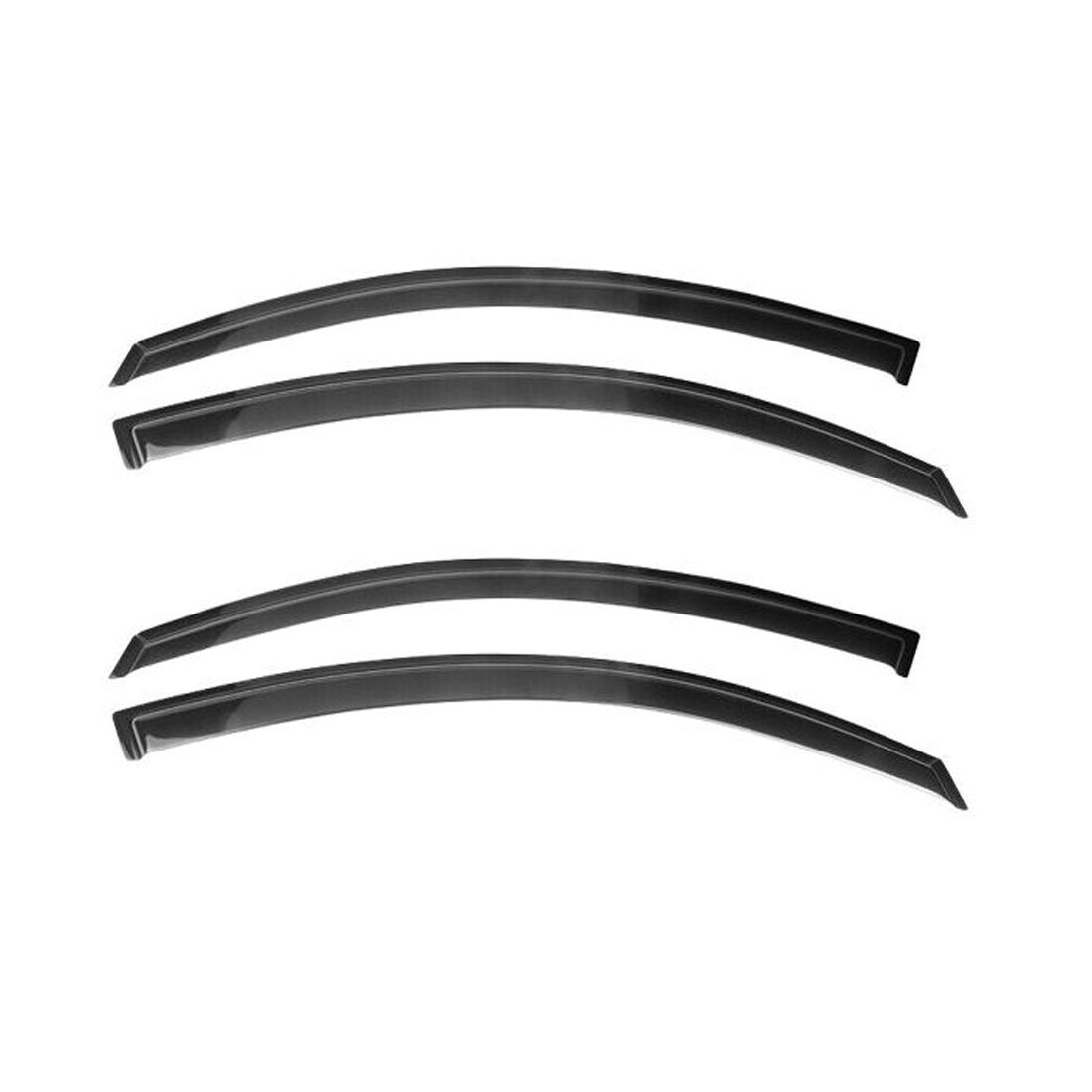 2 Sets Of - Fits 08-13 Nissan Altima D32 Coupe Tape On Acrylic Window Visors Sun Rain