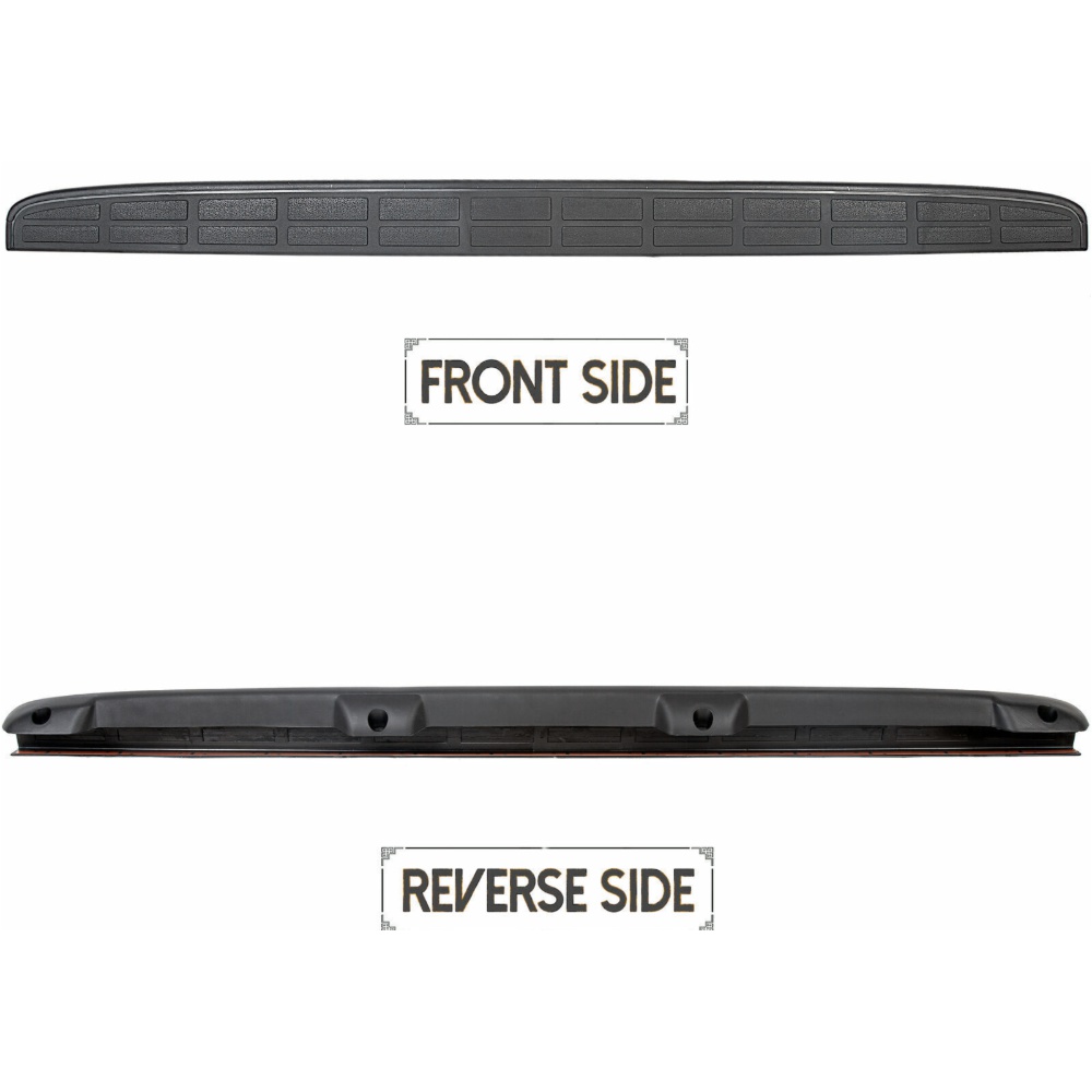Tailgate Spoiler Cap Molding Top Protector For Classic Sierra Silverado Black