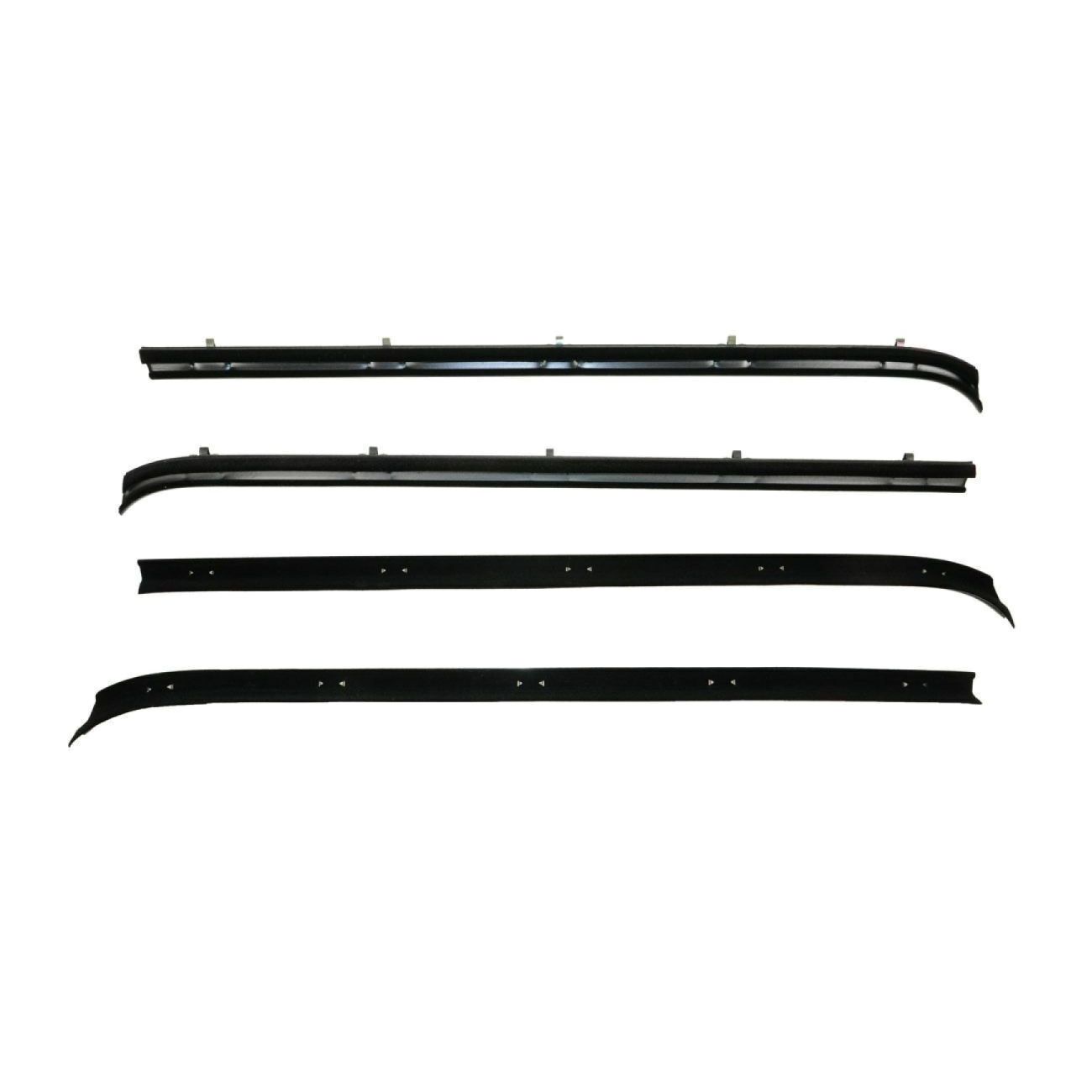 Front Window Sweep Felt Weatherstrip Seal Kit Set For Chevrolet GMC Truck