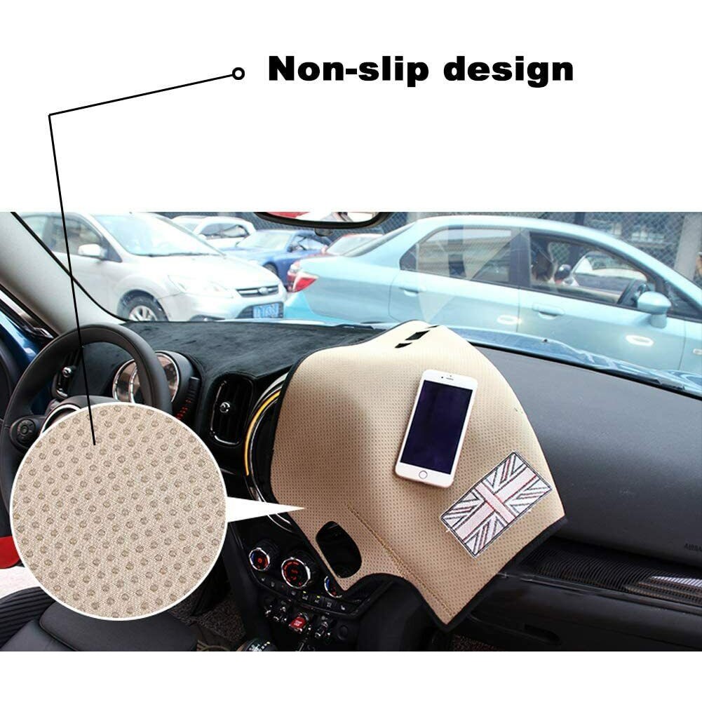 2 Sets Of - UK Flag Dashboard Dash Mat Anti-Sun Cover Pad R60 R61 Countryman