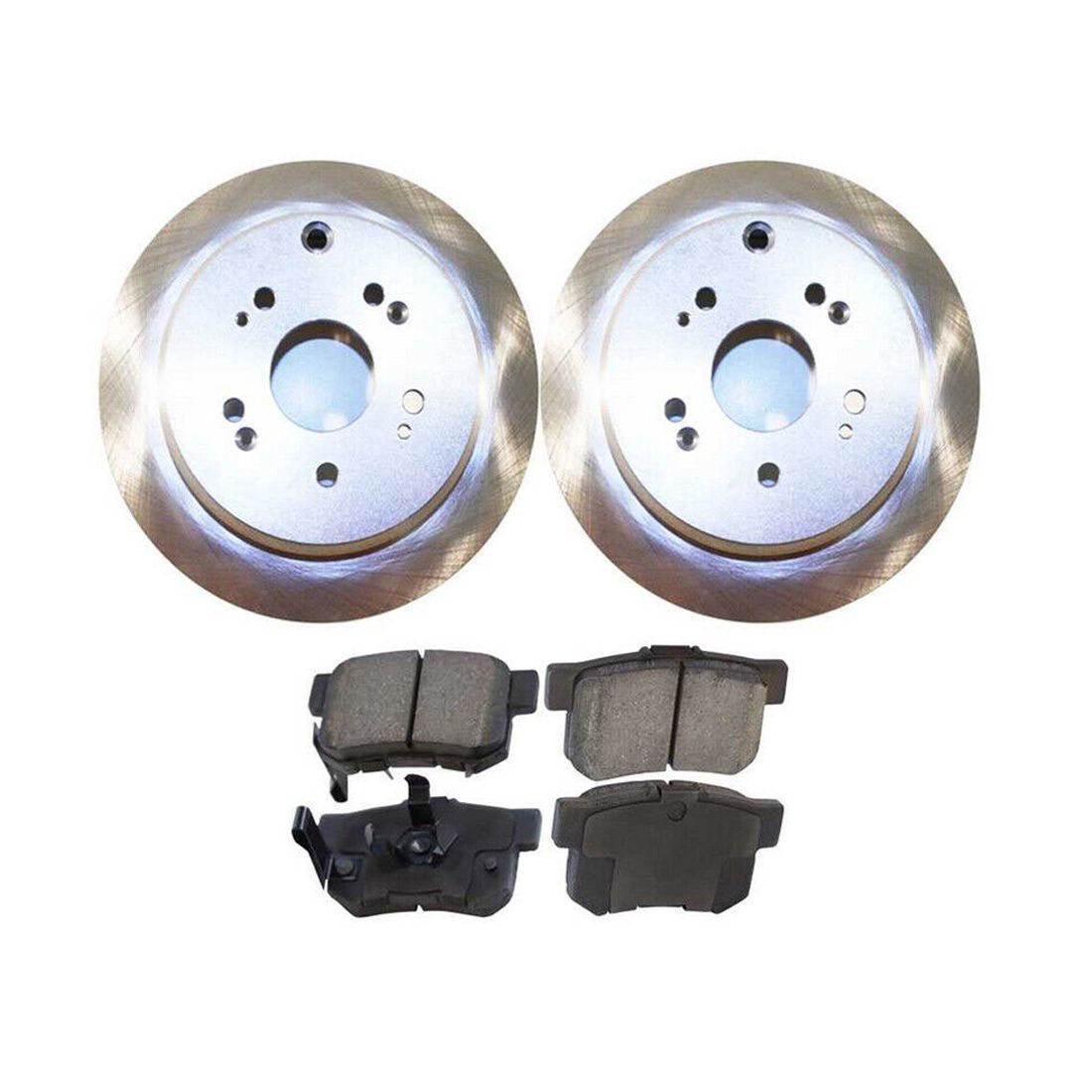 Rear Brake Rotors & Pads For 2005-2016 Honda CR-V 2010-2018 Acura RDX 2.4L 3.5L