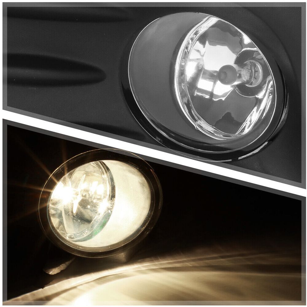 Fits 2016-2018 Nissan Altima 4Dr [Clear] Fog Light Lamp W/Switch+Harness+Bezel