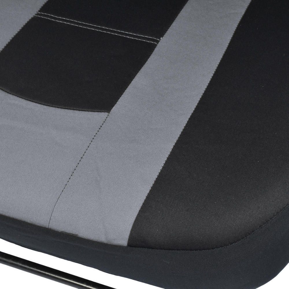Gray Black Striped Car Seat Covers Auto Interior For 99-00 328i Base Mesh Cloth