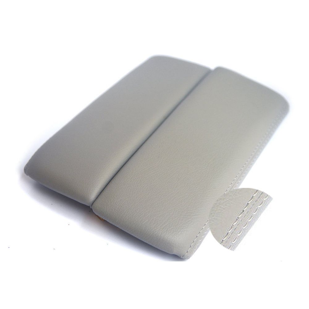 Center Console Armrest Leather Synthetic Cover For 10-15 CX-9 Sport Utility Gray