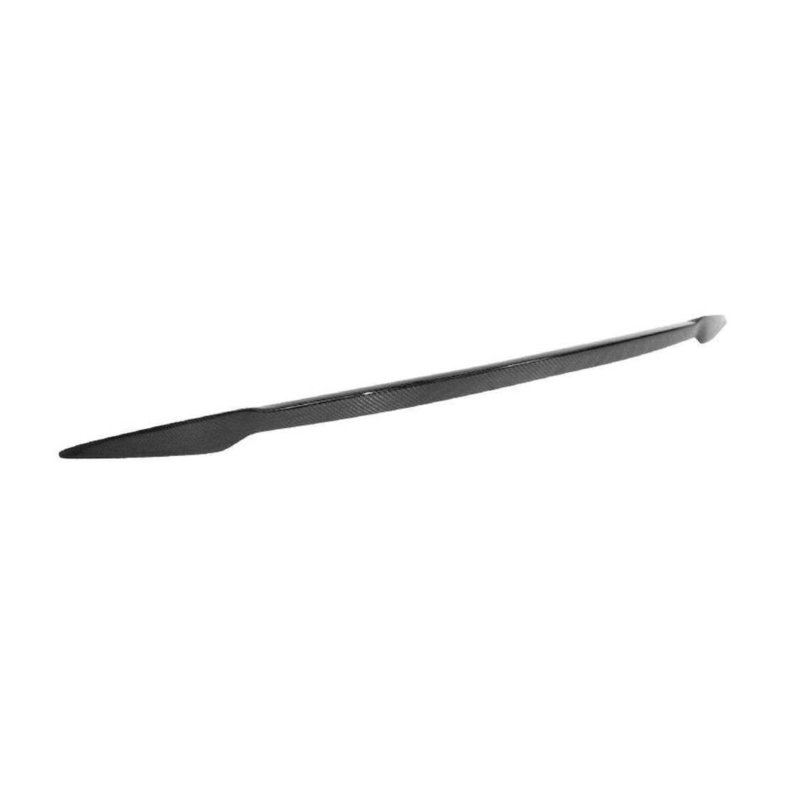 For 21-23 S Plaid Sedan Trunk Spoiler V Style Carbon Fiber Rear Decklid Trim