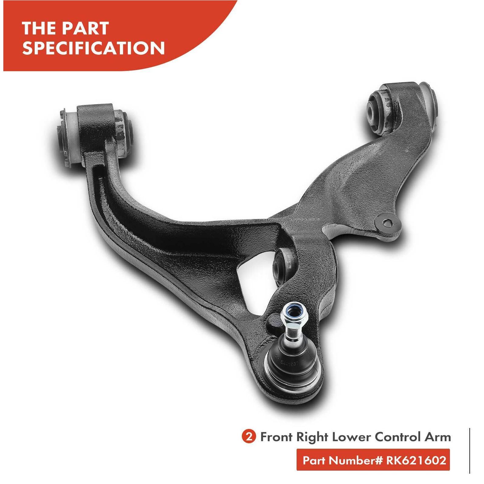 4x Front Lower Control Arm & Sway Bar End For 2011-2018 1500 Outdoorsman 4WD
