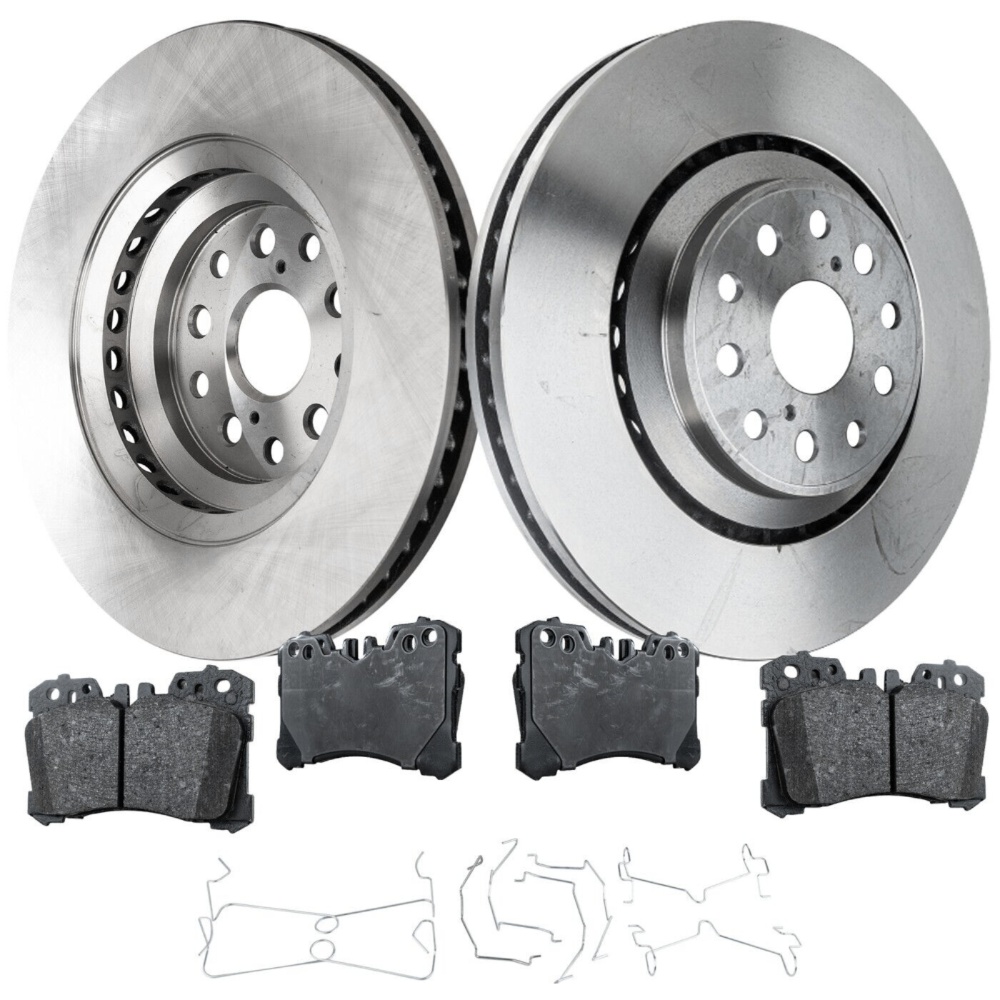 Front Brake Disc Rotors And Pads Kit For Lexus LS460 LS500 LS500h LS600h