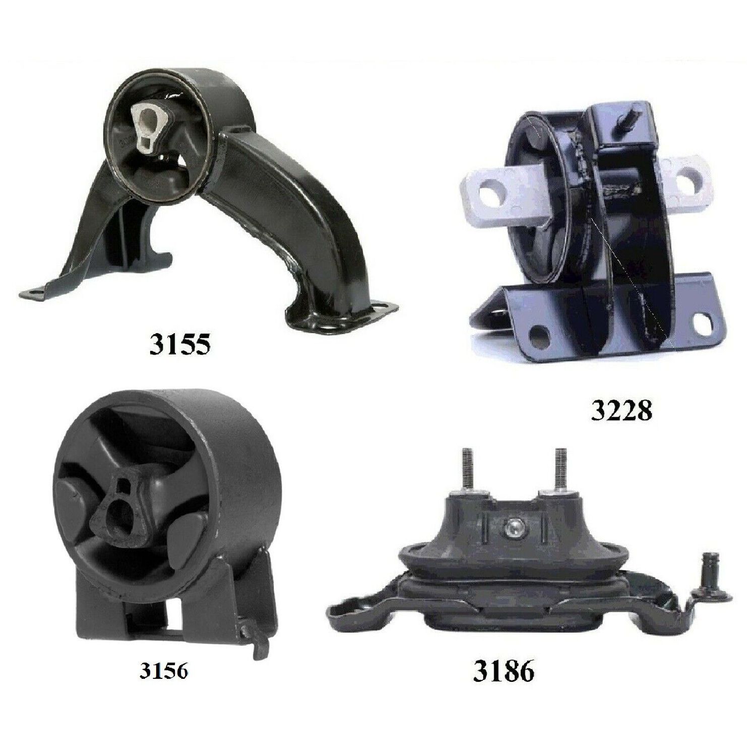 4pcS MOTOR & TRANS MOUNT For Town & Country A86584-MCO0225201934 3.8L & 4.0L