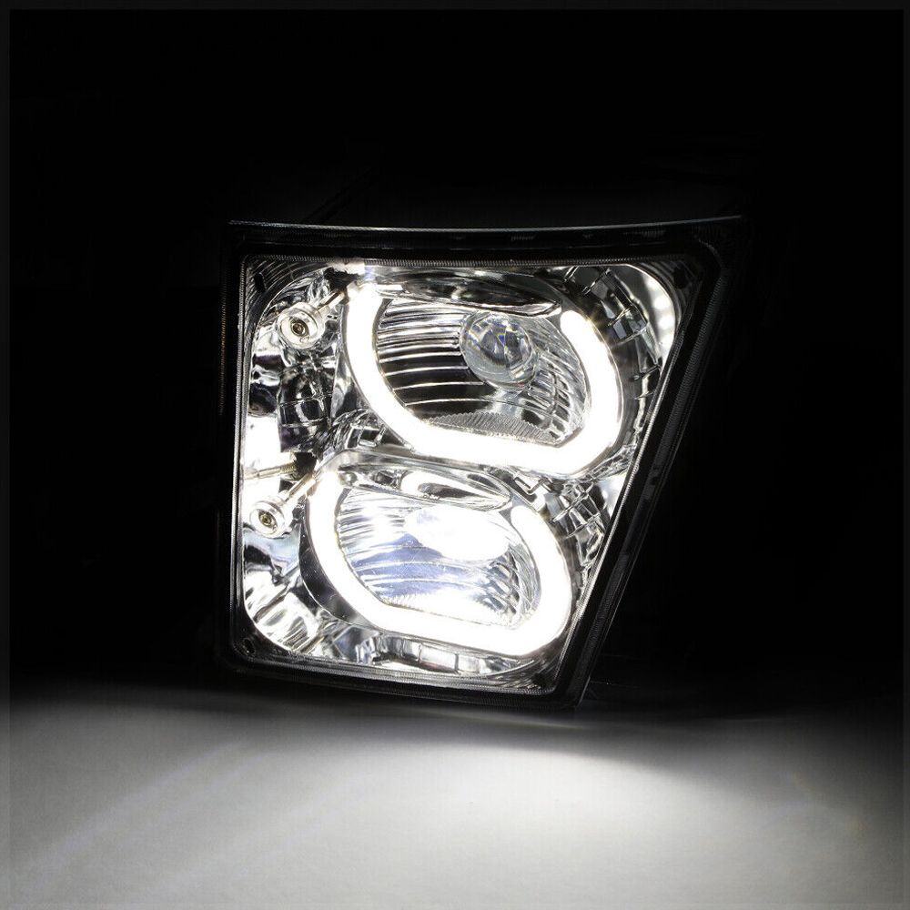 For 04-18 VNL Base A86536-HC200YAHLF Rome {DUAL Led U-HALO} Projector Fog Light
