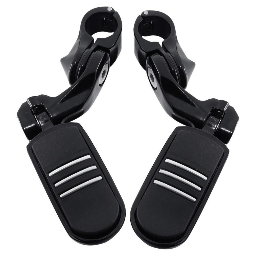 1-1/4"Black Short Angled Pegr Highway Engine Guard Foot Peg For Harley-Davidson