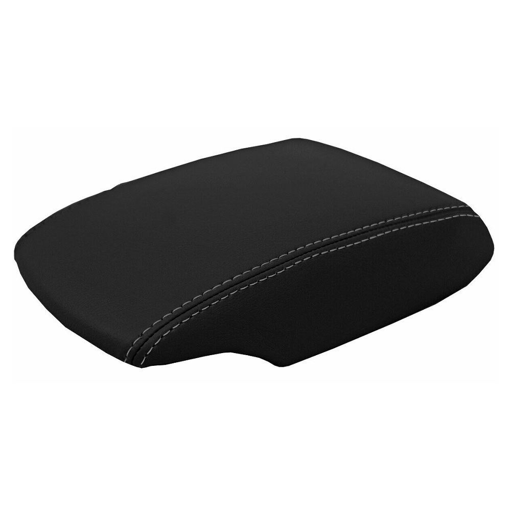 Console Lid Armrest Cover Leather For Nissan 2013-2019 Sentra Sedan Gray Stitch