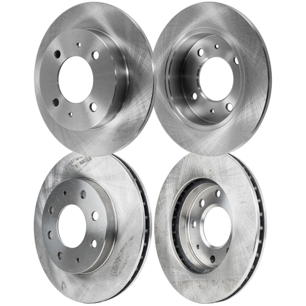 Front And Rear Brake Rotors For Hyundai Elantra Tiburon With Rear Disc Brake