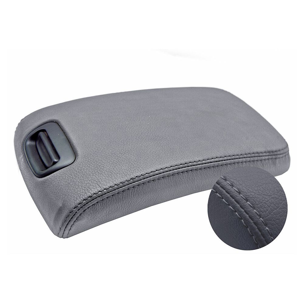 Console Lid Armrest Cover Leather For Nissan 2000-2003 Maxima Sedan Gray