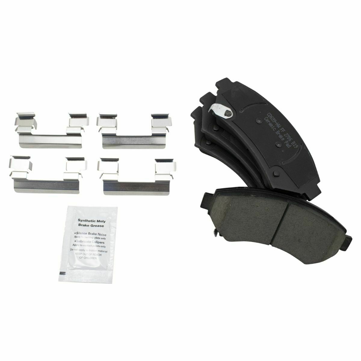 Ceramic Brake Pad Rotor Drum & Shoe Front Rear Kit W/Chemicals For GM