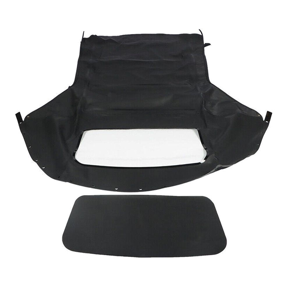 For Chrysler 2004-2006 Sebring Base Black Sailcloth Soft Top & Plastic Window